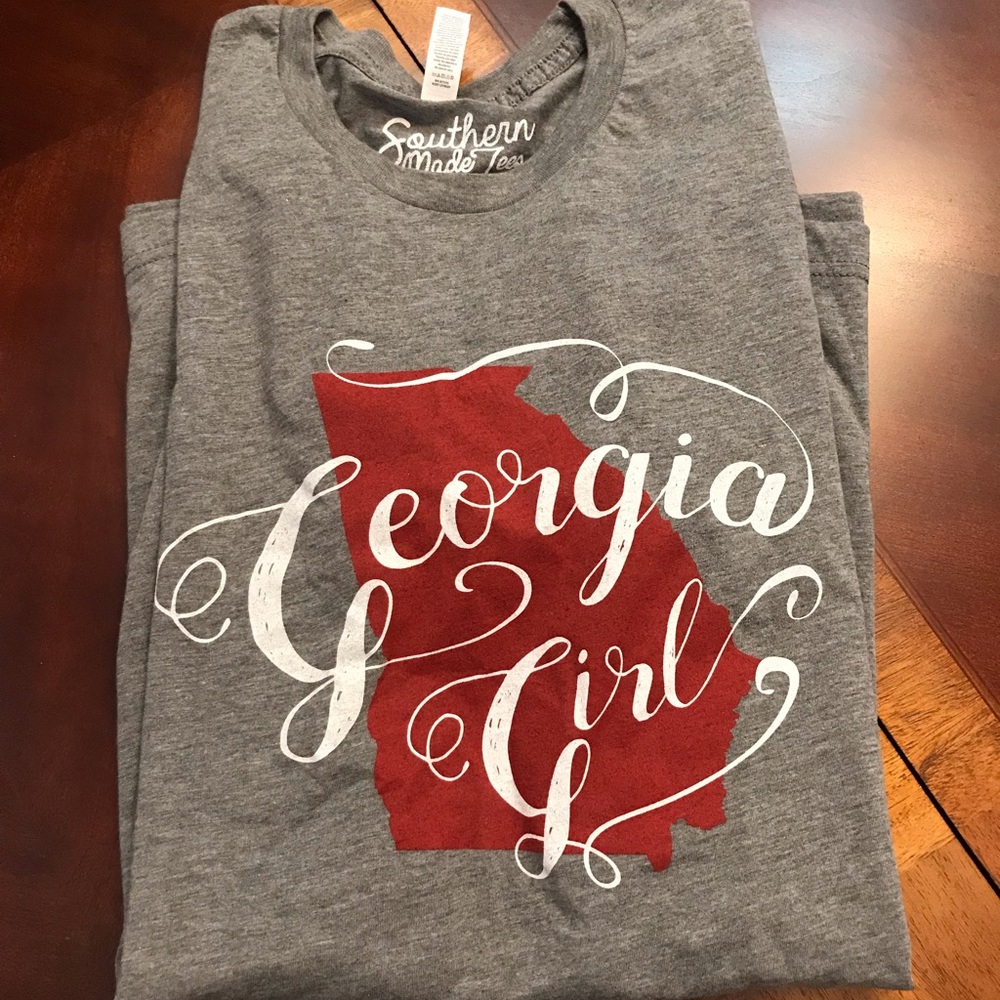 Georgia Girl s/s T-shirt in gray.
